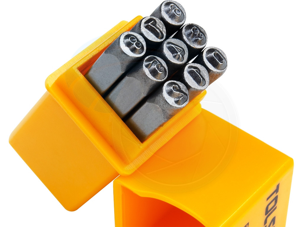 Steel Punch Stamp Die Set Metal Steel Tool Numbers 0-9 9Piece